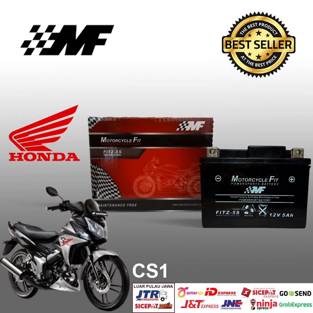 Aki Motor Honda CS1 Accu MF GTZ5S Accu Kering Aki MF FITZ5S Berkualitas