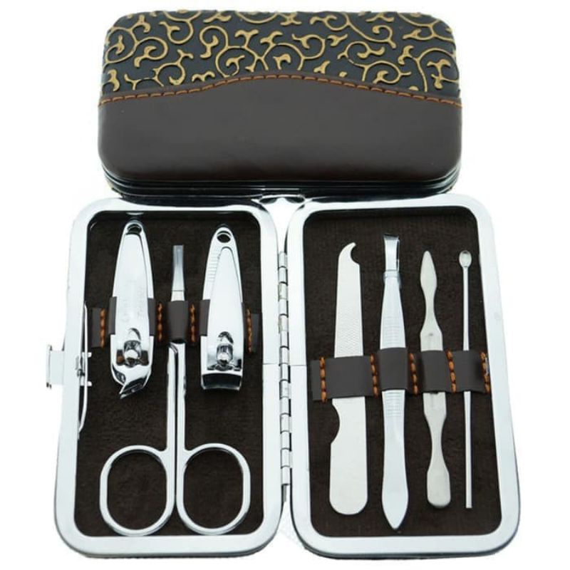 Manicure Set + Dompet - Alat Perawatan Kuku Manicure Pedicure ( Surabaya ) ( COD )