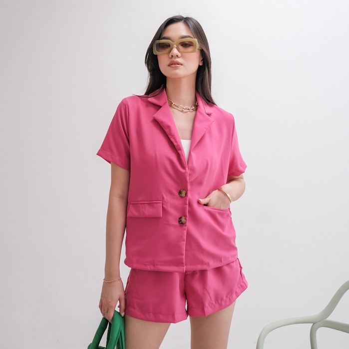 [TAVIA] EDEN SET / SETELAN WANITA / OUTER KOREA WANITA / ATASAN WANITA / BLAZER KOREA WANITA-5
