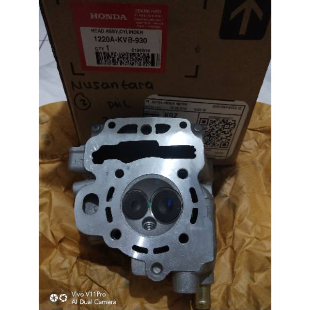 1220A-KVB-930 Head Assy Cylinder - Blok Seker Seher Vario CW 110 Vario Tecno 110 Asli AHM