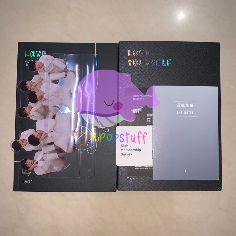 BTS TEAR O & TEAR R UNSEALED ALBUM ONLY WITH QR CODE NO PHOTOCARD [READY STOCK]