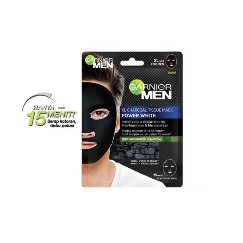 Garnier Men Serum Mask Power White - Masker Wajah Pria