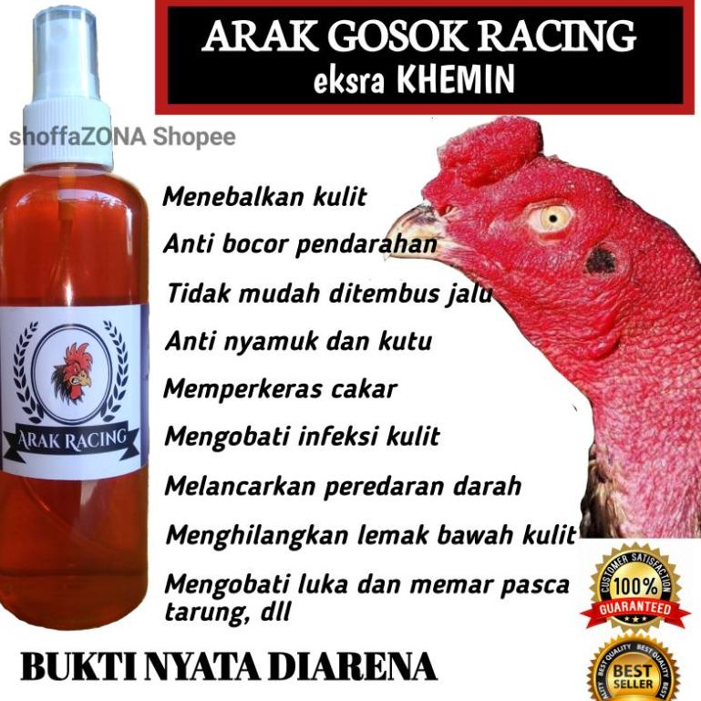 [KODE PRODUK NGT6135] Arak Gosok Ayam Aduan Super, Arak Gosok Racing, Arak Racing
