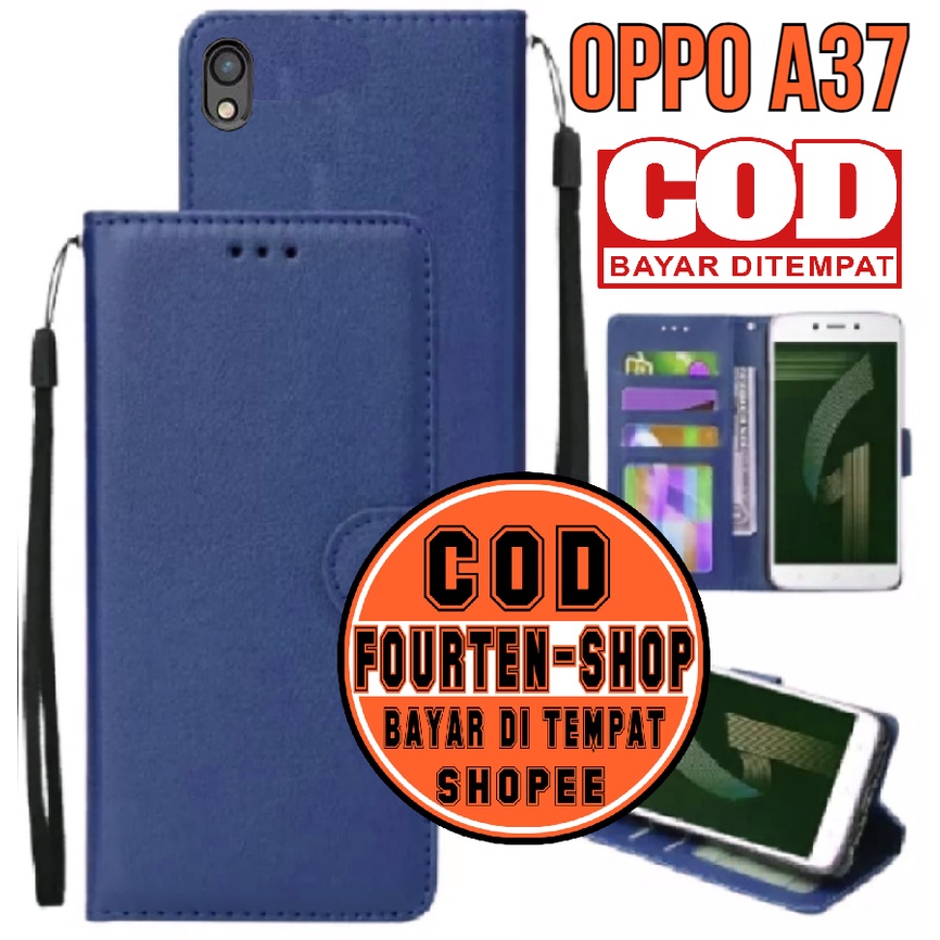 CASING / CASE KULIT FOR OPPO A37/NEO 9 - CASING DOMPET-COVER -SARUNG HP