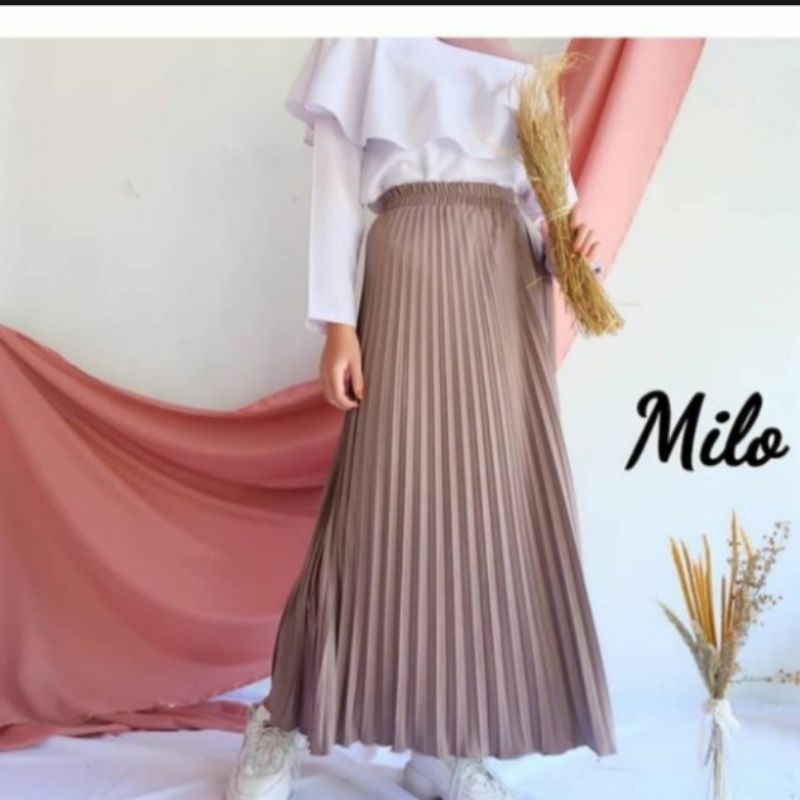 ROK WANITA PLISKET KOREA/ROK PLISKET KWALITAS PREMIUM/ROK PANJANG WANITA