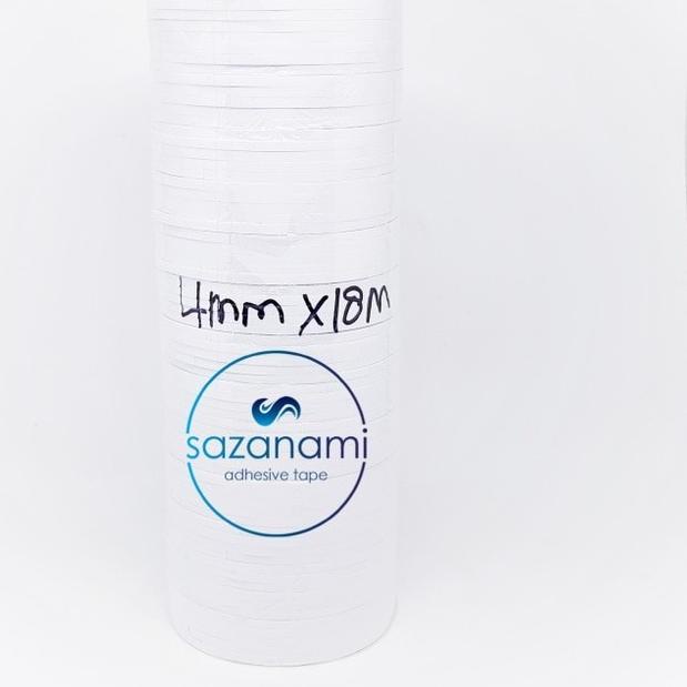 

✔️12.12 FLASH SALE DOUBLE TAPE 4MM x 18 METER DOUBLETAPE KERTAS PUTIH SAZANAMI ISI 70ROLL