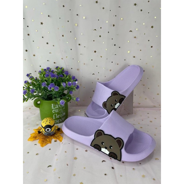 SANDAL SLOP WANITA 696 TEDDY BEAR