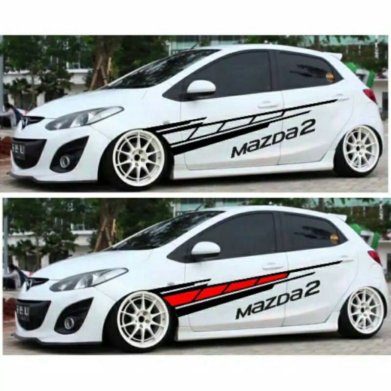 CUTTING STIKER STICKER MOBIL MAZDA CALYA SIGRA CUSTOM TEXT