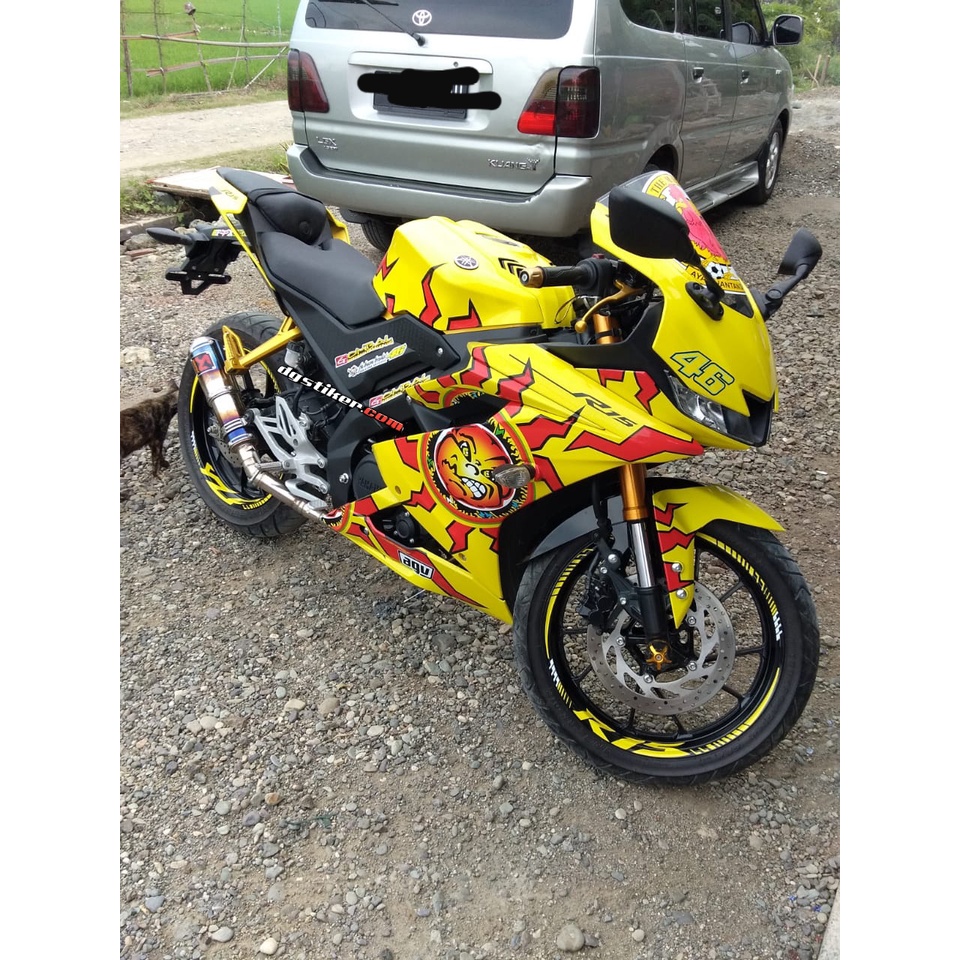 Decal Stiker R15 V3 Sunmoon Valentino Rossi VR46