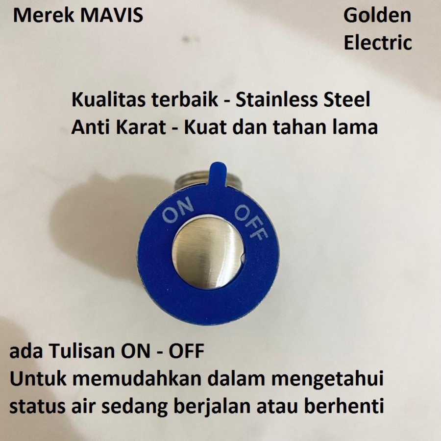 Stop Kran Keran Air Tembok 1Cabang L Jet Shower Closet Stainless Steel