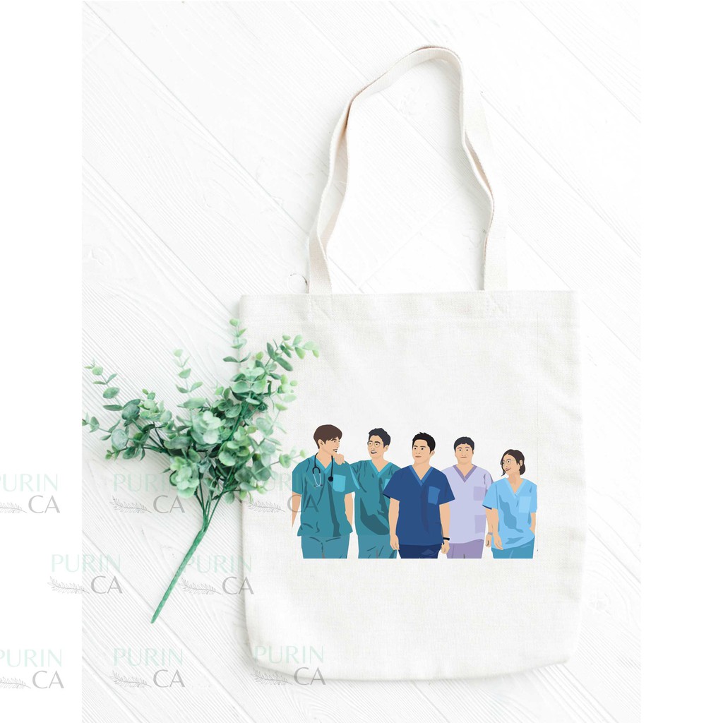 Tote bag Kanvas Gambar Korean Drama Hospital Playlist