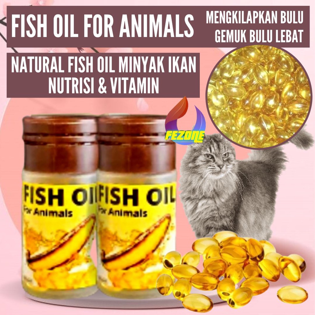 Minyak Ikan Fish Oil Untuk Suplemen Kucing FEZONE