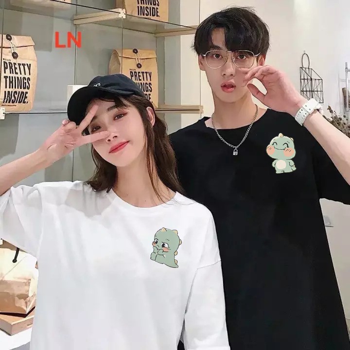 KAOS COUPLE LUCU KARAKTER DINO BAJU PASANGAN KEREN DINOSAUR