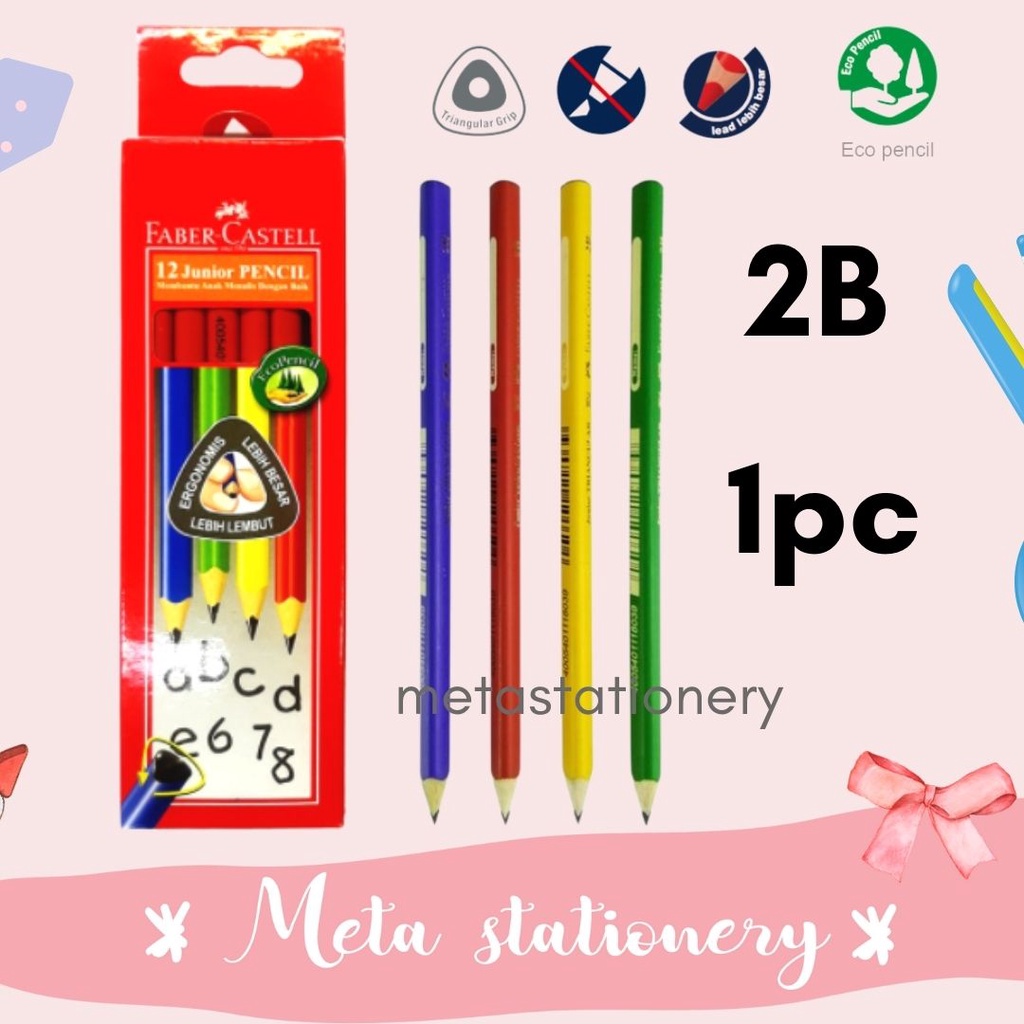 

Pensil 2B Junior Faber Castell ( 1 pc )