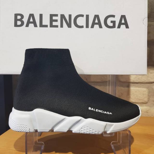 Sepatu Balenciaga Speed Trainer Black White