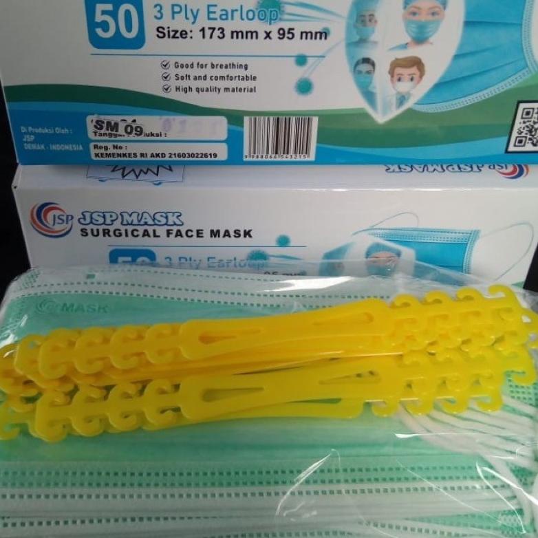 MASKER 3PLY JSP MEDIS SURGICAL HIJAU KEMENKES AKD TERBARU