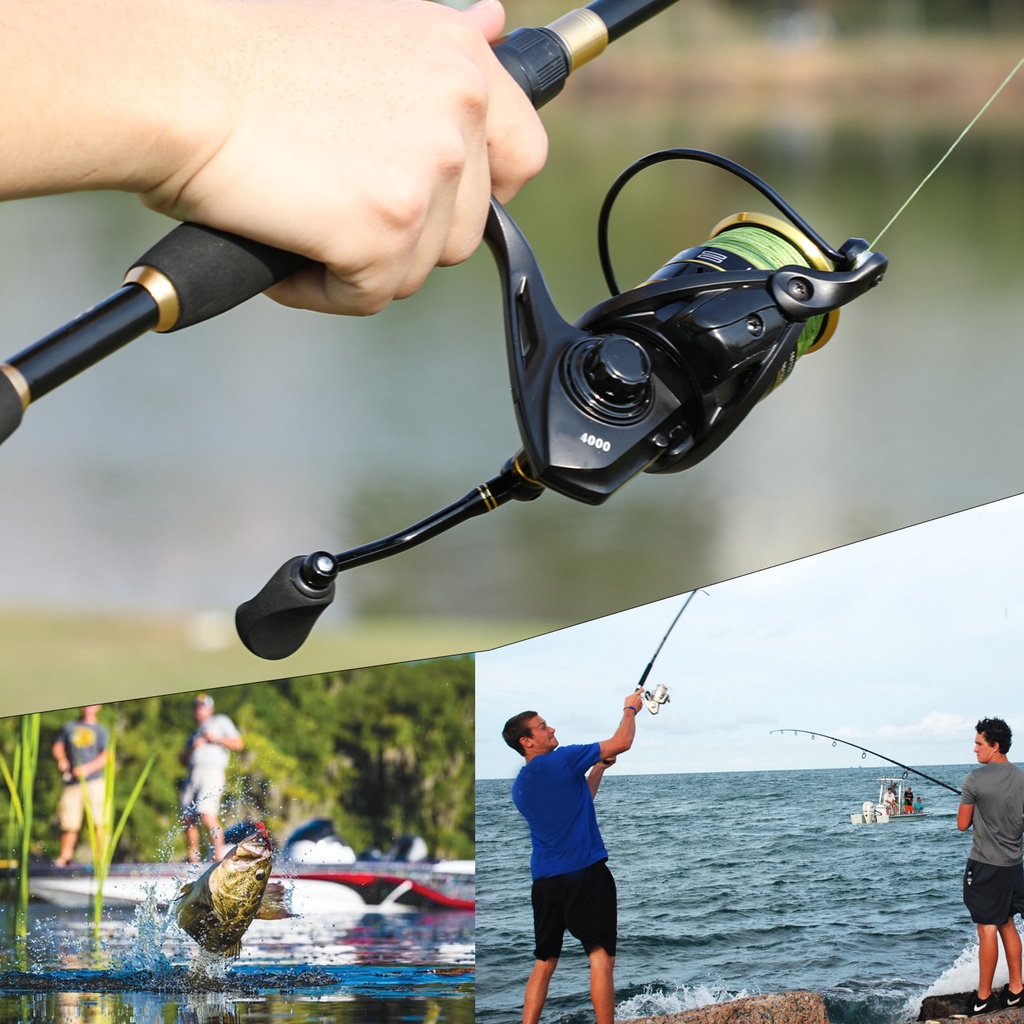 Spinning Fishing Reel 14+1 BB dengan gear ratio tinggi 5.0:1Dan EVA Handle untuk alat pancing air tawar.