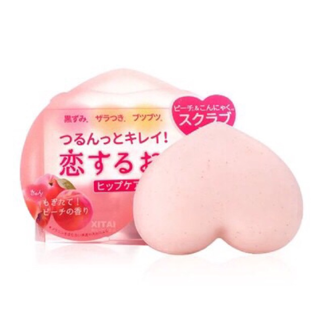 Pelican Peach Scented Exfoliate Whitening Hip Care Soap 80gr (Sabun Pemutih)