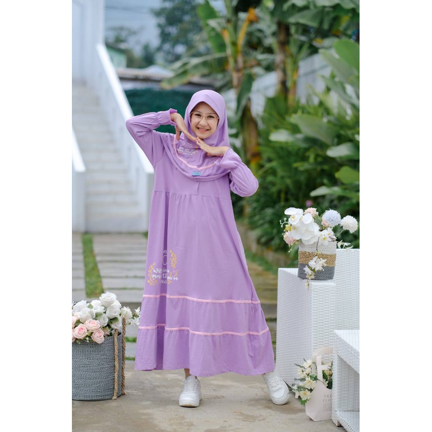 Gamis anak Set Gamis Alisha by Mini Dolphin