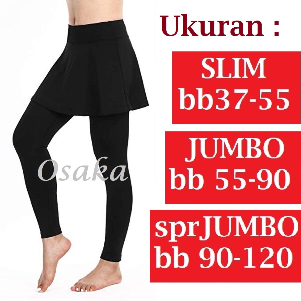 Celana legging Rok Lari Senam Bersepeda Renang Zumba Sport Olah Raga Wanita Bahan Spandex Halus Lejing Leging Olahraga Wanita Ukuran All size dan JUMBO BIG SIZE