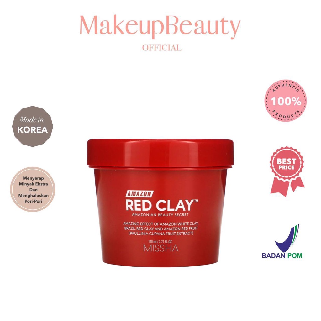 MISSHA Amazon Red Clay Pore Mask 110ml