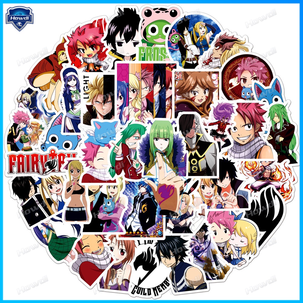 Stiker Anime Fairy Tail Tahan Air Untuk Helm Motormobil