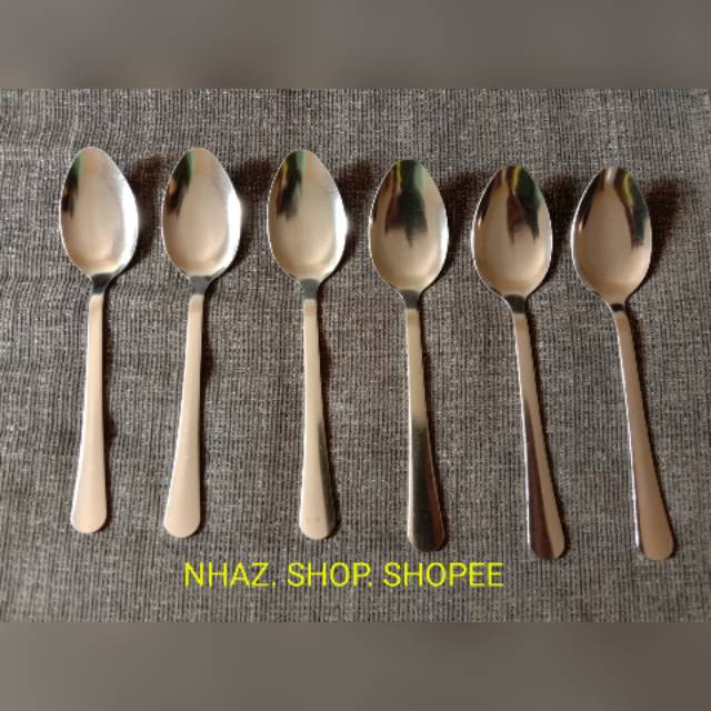 Sendok Makan Tebal Polos/Sendok Makan Komodo 6 PCS