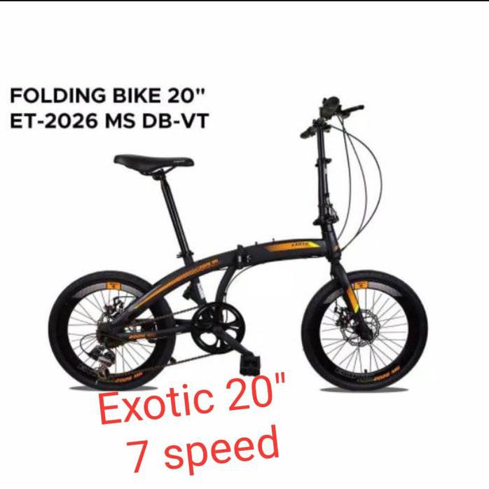 Sepeda Lipat Exotic 20" - 7 Speed