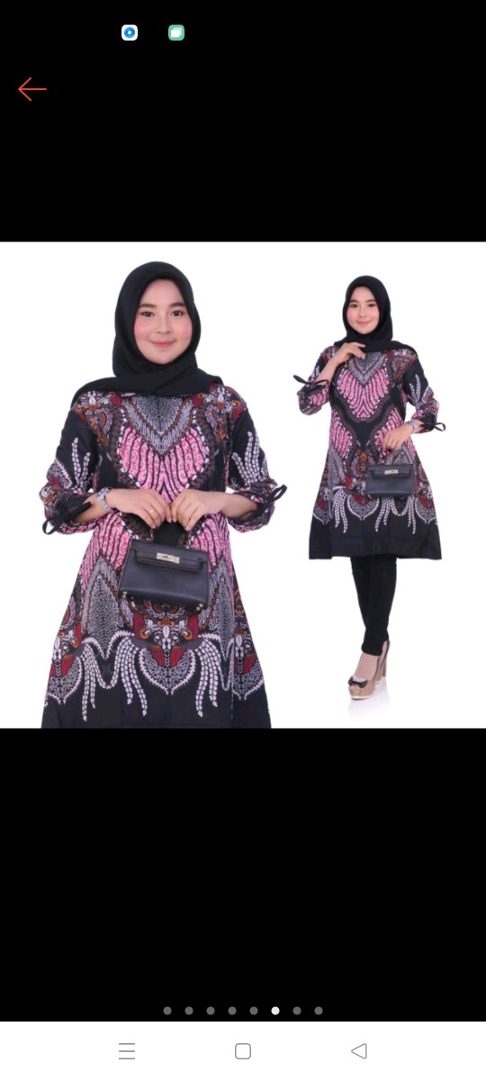 Batik Couple Keluarga Sania Ruffle Ori Ndoro Jowi Dnt Madu Pink