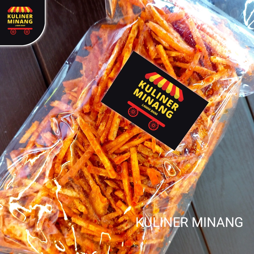 

Sanjai Lidi tunjuak Balado Original Oleh-Oleh Asli Cemilan Kampung Makanan Khas Payakumbuh Padang kabau 250g Jajanan Snack Kuliner Minang Kabau AX00