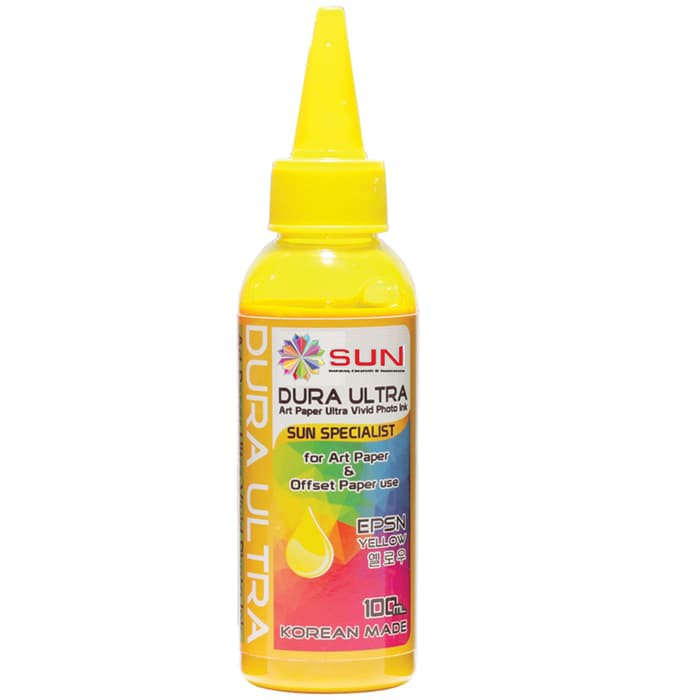 SUN ART PAPER INK 100 ml - Tinta DURA ULTRA YELLOW