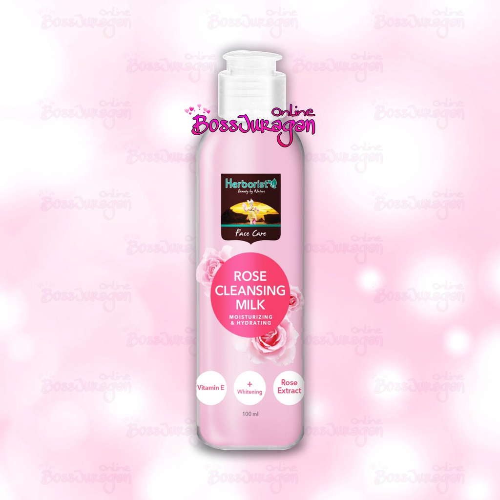 (BOSS) HERBORIST Rose Water 100ml (air mawar) | HERBORIST Rose Cleansing Milk 100ml