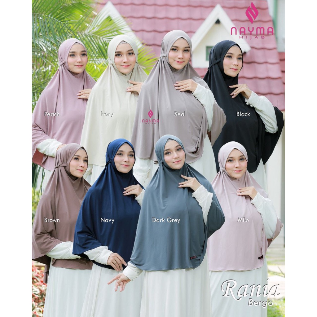 Bergo Rania Bahan Jersey by Nayma hijab