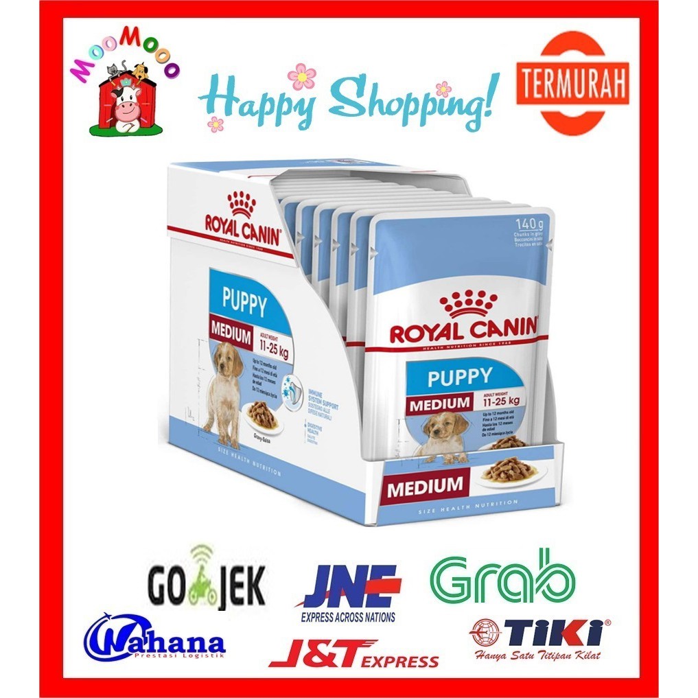 Royal Canin Medium Puppy Pouch 140gr - Makanan Anjing / Wet Food