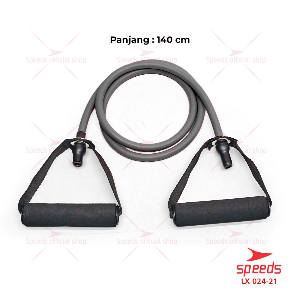SPEEDS Tali Fitness Gym Yoga Resistance Bands 8 Toning Tube Tali Olahraga Stretching 024-16-024-21 ABU