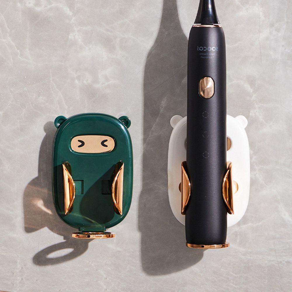 [Elegan] Tempat Sikat Gigi Dapat Dilepas Pukulan Bebas Menjaga Kering Rak Tiriskan Rumah Untuk Sikat Gigi Elektrik Organizer Kamar Mandi