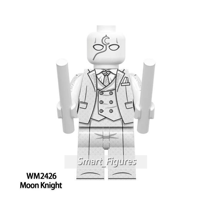 Mainan Action Figure Model Moon Knights Khonsu Layla Ms. Action Figure Marvel She-Hulk Mr.Hulk Action Figure Mini Model Knight KT1065 Untuk Koleksi