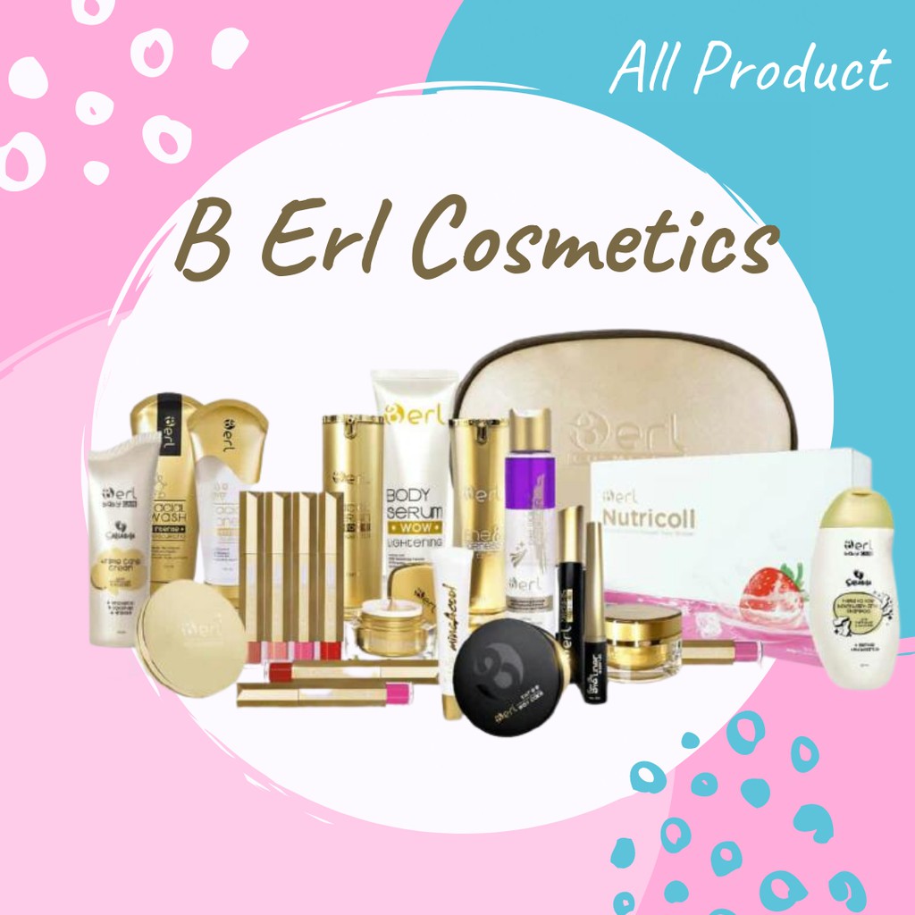 Paket Skincare Perawatan Kecantikan Pencerah Mencerahkan Wajah Cream Bpom B Erl Berl Cosmetics Cream