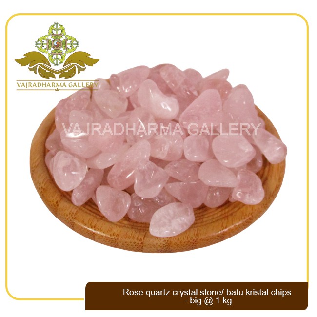 Batu Kristal/Crystal Stone Chips Rose quartz