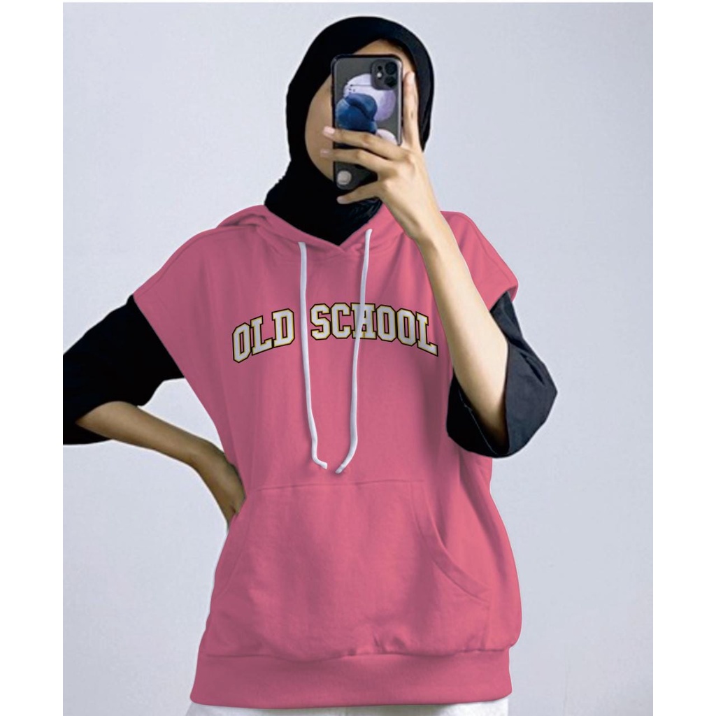 VEST HOODIE OLD SCHOOL UNISEX - VEST KEKINIAN TERLARIS