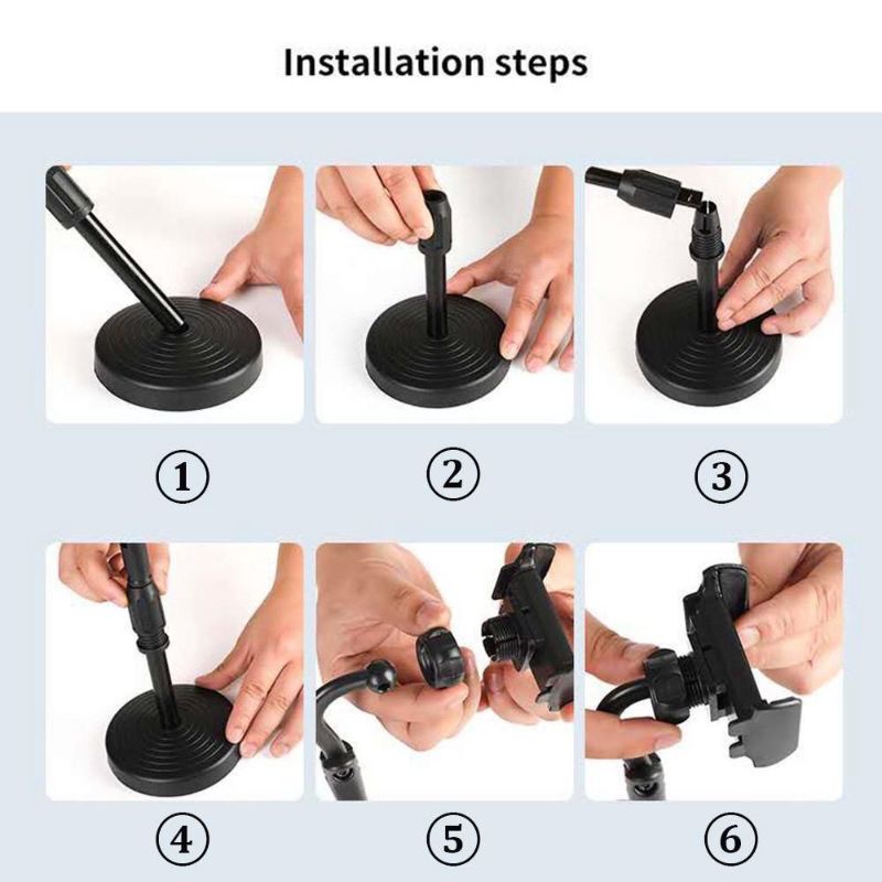 Stand holder hp mini universal dudukan meja cocok untuk live streaming dengan harga murah