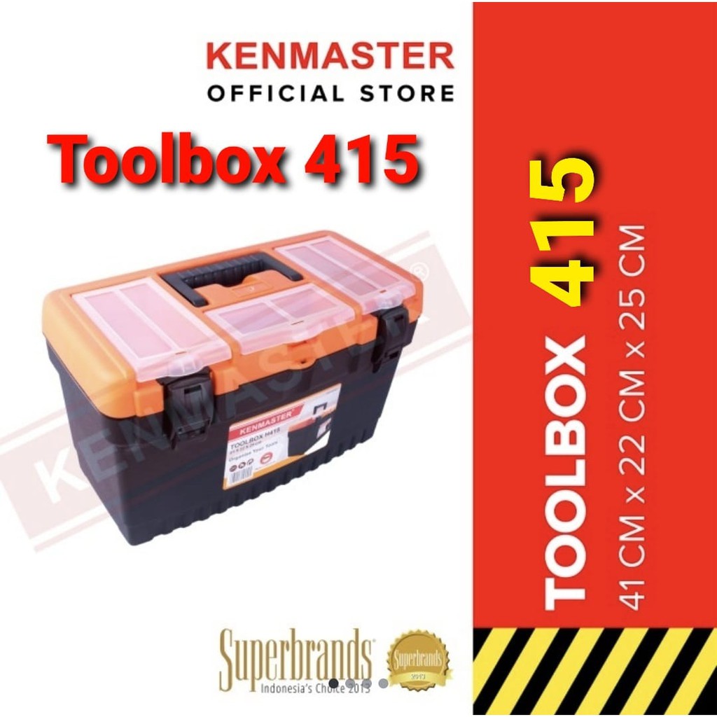 KENMASTER H 415 Toolbox Besar Tool Kit Box Tempat Kunci sm b400 Kenmaster Kotak Perkakas / Tempat Penyimpanan