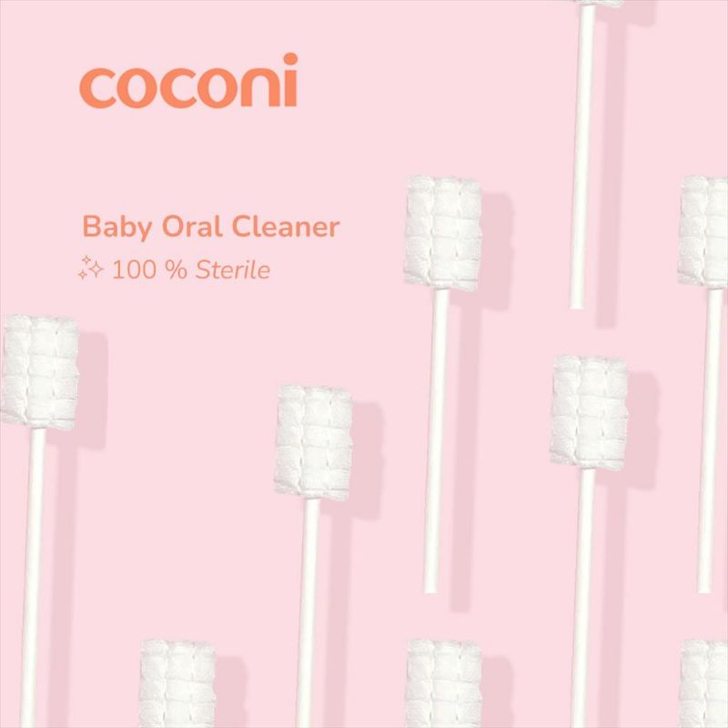 Coconi Baby Oral Cleaner Stick / Kain Kasa Steril Pembersih Mulut Bayi