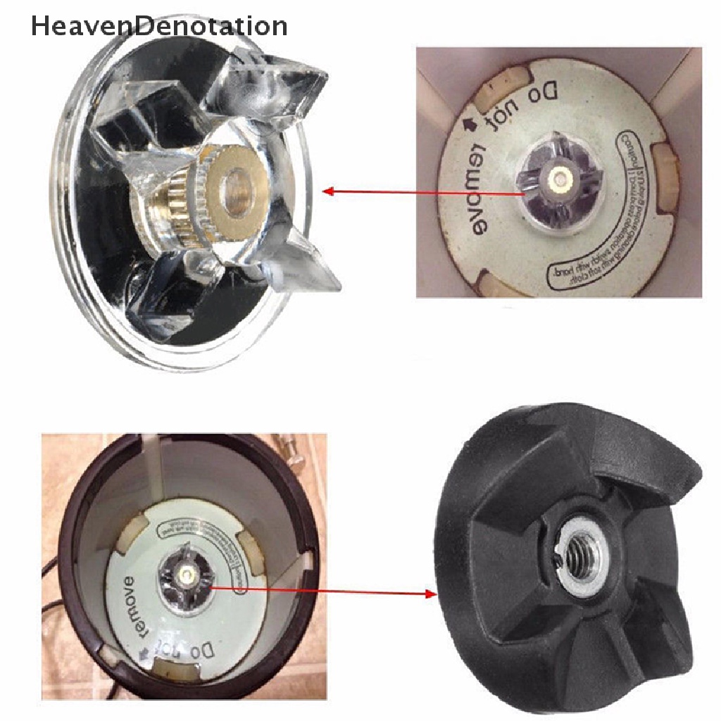 (Heavendenotation) Set 3 Roda Gigi Plastik + 2 Karet Pengganti Untuk Magic Bullet