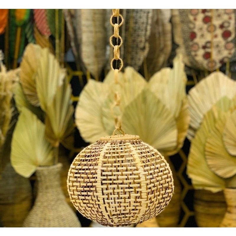 Kap Lampion Rotan, Lampu Hias Gantung Taman, Tamu mode spiral