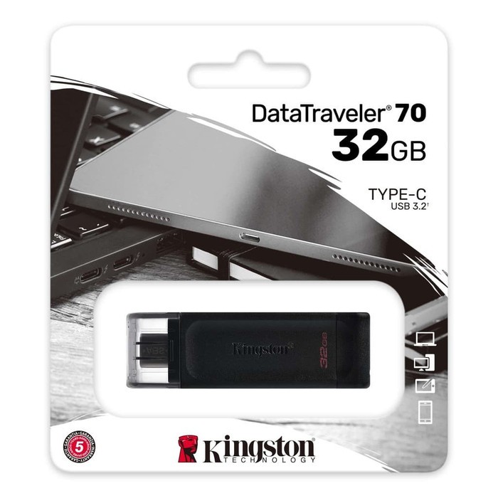 Flashdisk Kingston DT70 Type C 32GB/64GB/128GB ORIGINAL