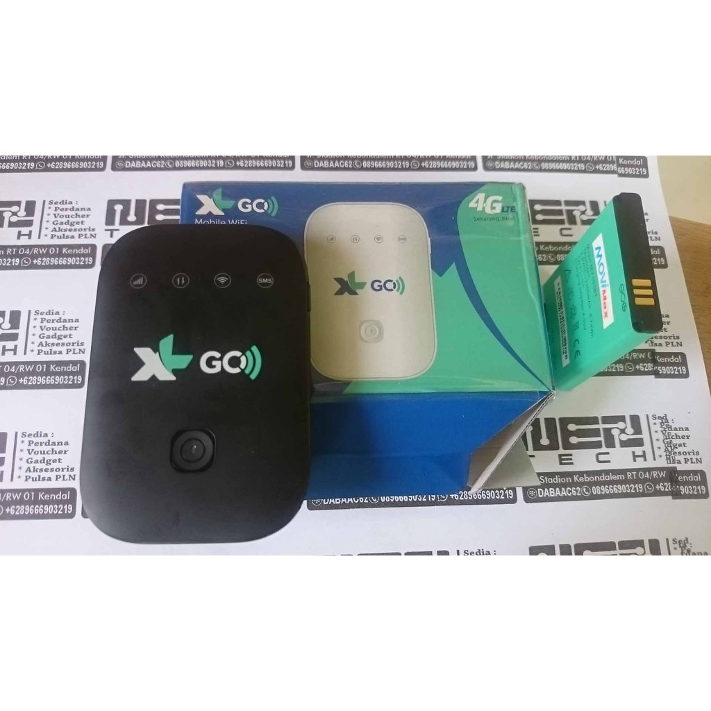 XL Go Movimax MV003 UNLOCK - Mifi Modem Wifi 4G (Tanpa Kartu Perdana)