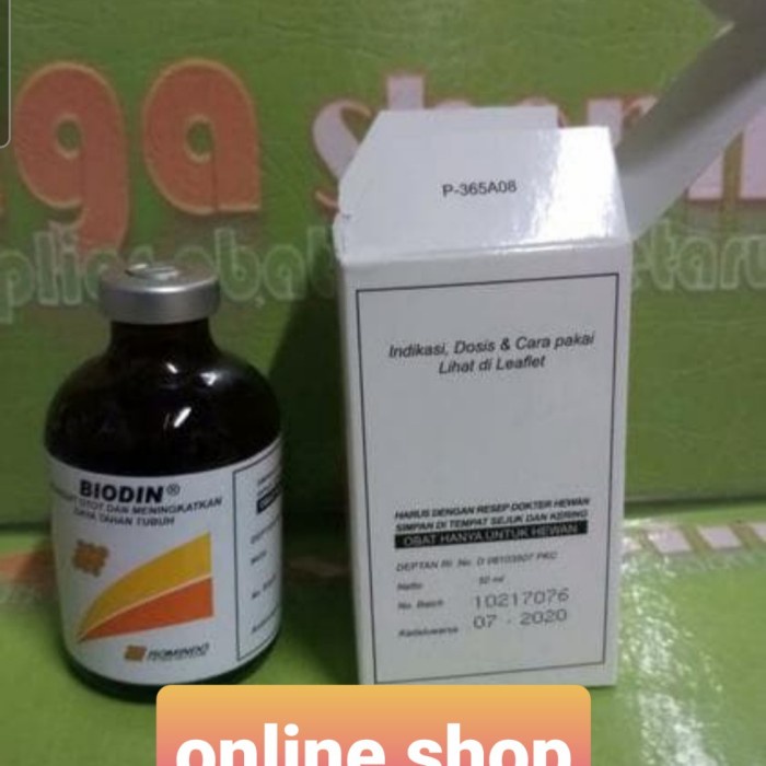 biodin 50ml vitamin doping ayam tarung kuat kaki otot anjing kucing (BERKUALITAS)