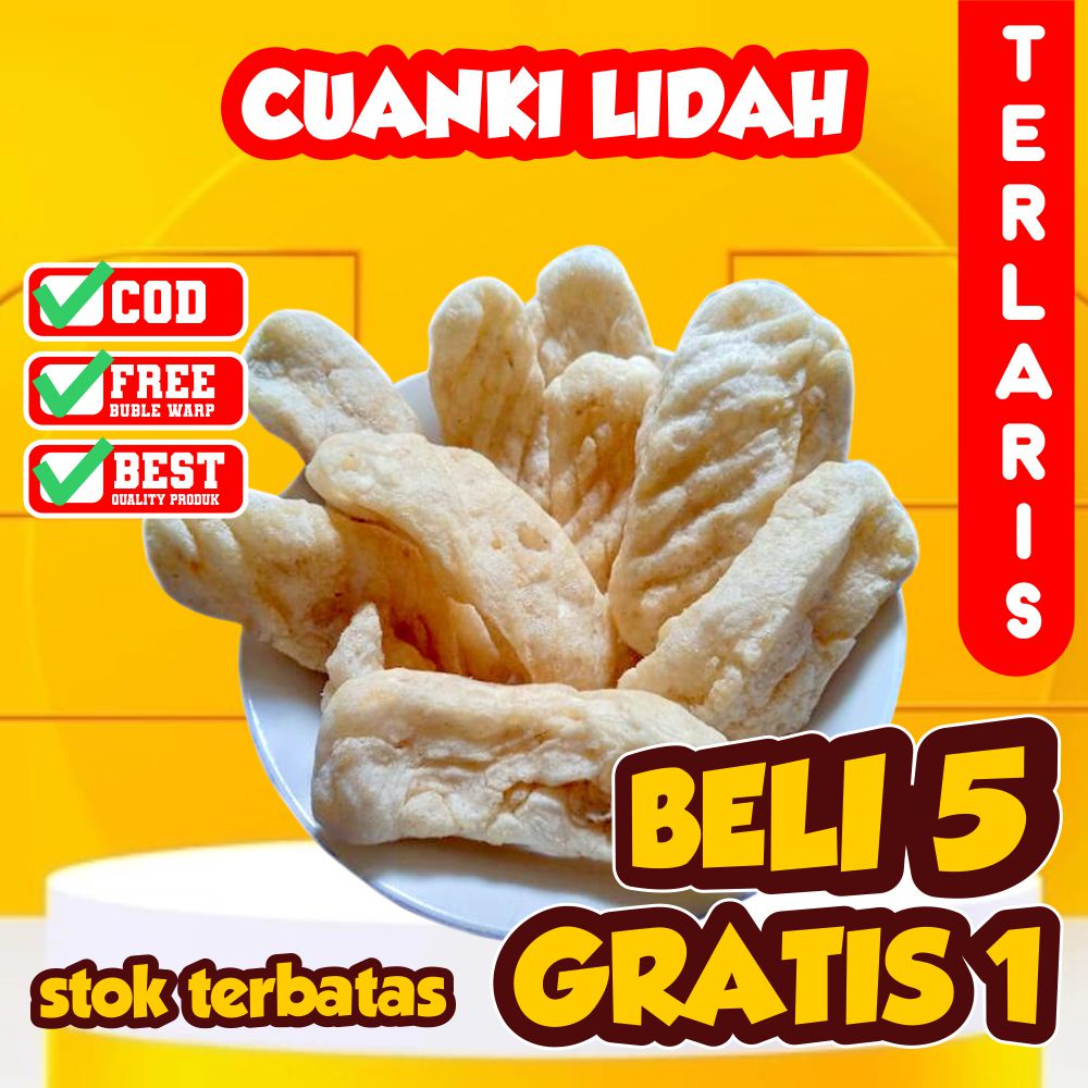 Jual Cuanki Lidah 100 Biji Termurah Toping Baso Aci Boci Cuanki Kering