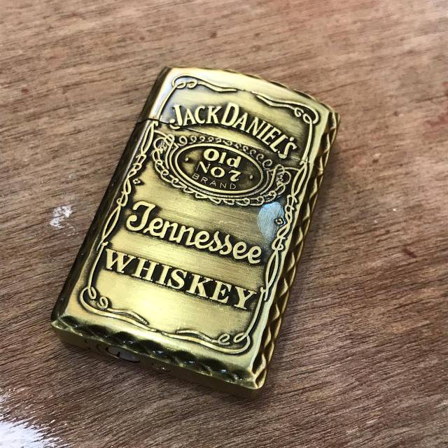 KOREK ZIPPO GAS API LAS MOTIF JIMBEAM DAN JACKDANIELS